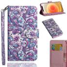 For iPhone 12 mini 3D Painting Pattern Horizontal Flip TPU + PU Leather Case with Holder & Card Slots & Wallet(Swirl Pattern) - 1