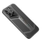 For iPhone 12 Pro Max Blade Cooling PC Full Coverage Phone Case(Graphite Black) - 1