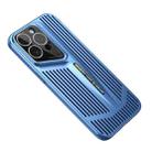 For iPhone 12 Pro Max Blade Cooling PC Full Coverage Phone Case(Blue) - 1