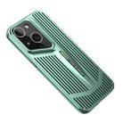 For iPhone 13 Blade Cooling PC Full Coverage Phone Case(Cyan) - 1