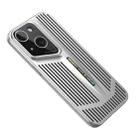 For iPhone 14 Plus Blade Cooling PC Full Coverage Phone Case(Titanium Silver) - 1