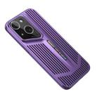 For iPhone 15 Blade Cooling PC Full Coverage Phone Case(Dark Purple) - 1