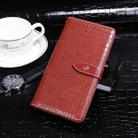 For Samsung Galaxy M01 Core idewei Crocodile Texture Horizontal Flip Leather Case with Holder & Card Slots & Wallet(Red) - 1