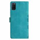 For OPPO A52 / A72 / A92 Cherry Blossom Butterfly Skin Feel Embossed PU Phone Case(Green) - 3