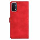 For OPPO A74 5G / A54 5G / A93 5G Cherry Blossom Butterfly Skin Feel Embossed PU Phone Case(Red) - 3