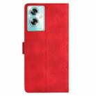 For OPPO A79 5G Cherry Blossom Butterfly Skin Feel Embossed PU Phone Case(Red) - 3