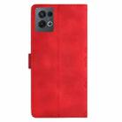 For OPPO Reno8 Pro 5G Global Cherry Blossom Butterfly Skin Feel Embossed PU Phone Case(Red) - 3