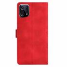 For OPPO Find X5 Cherry Blossom Butterfly Skin Feel Embossed PU Phone Case(Red) - 3