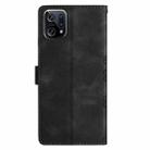 For OPPO Find X5 Cherry Blossom Butterfly Skin Feel Embossed PU Phone Case(Black) - 3