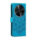 For Huawei Enjoy 70 Pro Sun Mandala Embossing Pattern Phone Leather Case(Blue) - 3