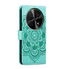 For Huawei Enjoy 70 Pro Sun Mandala Embossing Pattern Phone Leather Case(Green) - 3