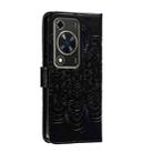 For Huawei Enjoy 70 Sun Mandala Embossing Pattern Phone Leather Case(Black) - 3