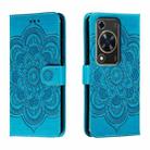 For Huawei Enjoy 70 Sun Mandala Embossing Pattern Phone Leather Case(Blue) - 1