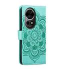 For Huawei Nova 12 Pro Sun Mandala Embossing Pattern Phone Leather Case(Green) - 3