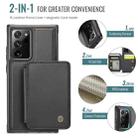 For Samsung Galaxy Note20 Ultra JEEHOOD J05 Business Magnetic Style RFID Leather Phone Case(Black) - 2