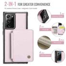 For Samsung Galaxy Note20 Ultra JEEHOOD J05 Business Magnetic Style RFID Leather Phone Case(Pink) - 2