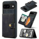 For Google Pixel 9 JEEHOOD J01 Retro Magnetic Detachable Wallet Phone Case(Black) - 1