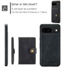 For Google Pixel 9 JEEHOOD J01 Retro Magnetic Detachable Wallet Phone Case(Black) - 2