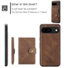 For Google Pixel 9 JEEHOOD J01 Retro Magnetic Detachable Wallet Phone Case(Brown) - 2