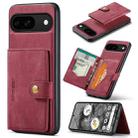 For Google Pixel 9 JEEHOOD J01 Retro Magnetic Detachable Wallet Phone Case(Red) - 1