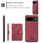 For Google Pixel 9 JEEHOOD J01 Retro Magnetic Detachable Wallet Phone Case(Red) - 2