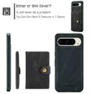 For Google Pixel 9 Pro JEEHOOD J01 Retro Magnetic Detachable Wallet Phone Case(Black) - 2