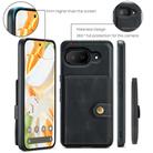 For Google Pixel 9a JEEHOOD J01 Retro Magnetic Detachable Wallet Phone Case(Black) - 2