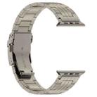 For Apple Watch SE 2023 44mm Five-bead Safety Buckle Titanium Alloy Watch Band(Titanium) - 2