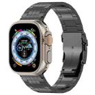 For Apple Watch Ultra 2 49mm Five-bead Safety Buckle Titanium Alloy Watch Band(Black) - 1