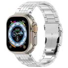 For Apple Watch Ultra 2 49mm Five-bead Safety Buckle Titanium Alloy Watch Band(Silver) - 1