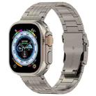 For Apple Watch Ultra 49mm Five-bead Safety Buckle Titanium Alloy Watch Band(Titanium) - 1