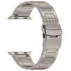 For Apple Watch Series 5 44mm Five-bead Safety Buckle Titanium Alloy Watch Band(Titanium) - 3