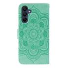 For Samsung Galaxy A36 Sun Mandala Embossing Pattern Phone Leather Case(Green) - 3