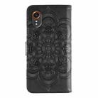 For Samsung Galaxy Xcover 7 Sun Mandala Embossing Pattern Phone Leather Case(Black) - 3