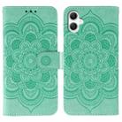 For Samsung Galaxy A06 4G / 5G / A07 5G Sun Mandala Embossing Pattern Phone Leather Case(Green) - 1