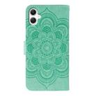 For Samsung Galaxy A06 4G / 5G / A07 5G Sun Mandala Embossing Pattern Phone Leather Case(Green) - 3