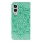 For Samsung Galaxy S25 Edge 5G Sun Mandala Embossing Pattern Phone Leather Case(Green) - 3