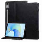 For Lenovo Tab P12 Cat Buckle Leather Tablet Case(Black) - 1