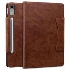 For Lenovo Tab P12 Cat Buckle Leather Tablet Case(Brown) - 2