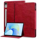 For Lenovo Tab P12 Cat Buckle Leather Tablet Case(Red) - 1