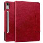 For Lenovo Tab P12 Cat Buckle Leather Tablet Case(Red) - 2