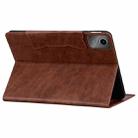 For Lenovo Xiaoxin Pad M11 2024 Cat Buckle Leather Tablet Case(Brown) - 3