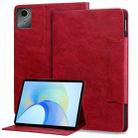 For Lenovo Xiaoxin Pad M11 2024 Cat Buckle Leather Tablet Case(Red) - 1