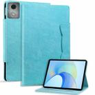 For Lenovo Tab K11 Plus / M11 Plus  Cat Buckle Leather Tablet Case(Sky Blue) - 1