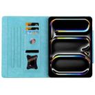 For Lenovo Tab K10C / E10C Cat Buckle Leather Tablet Case(Sky Blue) - 3