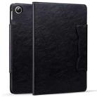 For Huawei MediaPad M5 Lite 8.0 inch Cat Buckle Leather Smart Tablet Case(Black) - 1