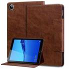 For Huawei MediaPad M5 Lite 8.0 inch Cat Buckle Leather Smart Tablet Case(Brown) - 1