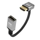 Upward Bend HDMI Male to Female 4K UHD Extension Cable Computer TV Adapter, Length: 20cm - 1