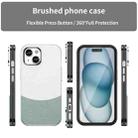 For iPhone 16 Leather Texture MagSafe Magnetic TPU + PC Phone Case(Cyan) - 2