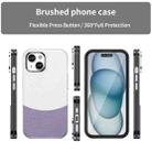 For iPhone 16 Leather Texture MagSafe Magnetic TPU + PC Phone Case(Light Purple) - 2